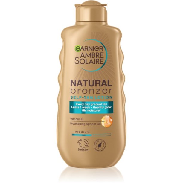 Garnier Ambre Solaire Natural Bronzer тониращ лосион за постепенен тен 200 мл. на ниска цена