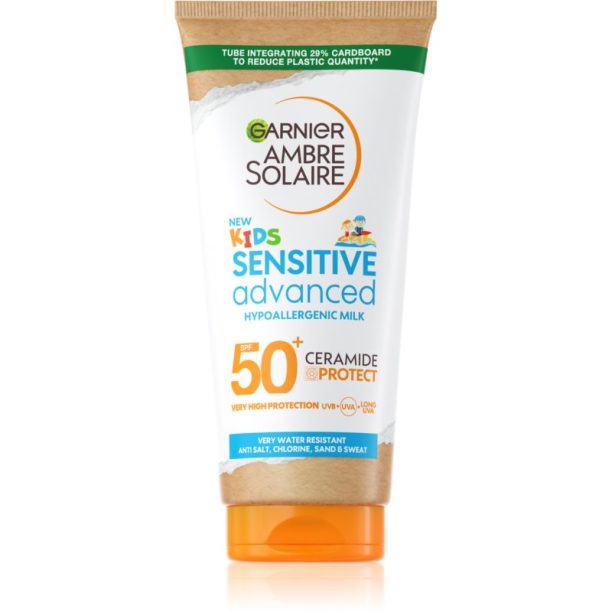 Garnier Ambre Solaire Sensitive Advanced защитно мляко за загар за деца SPF 50+ 175 мл.