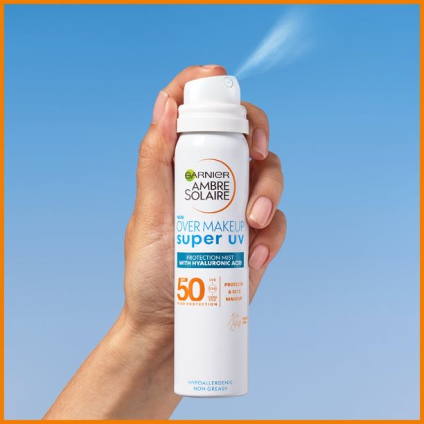 Garnier Ambre Solaire Super UV мъгла за лице с висока UV защита SPF 50 75 мл. купи на топ цена