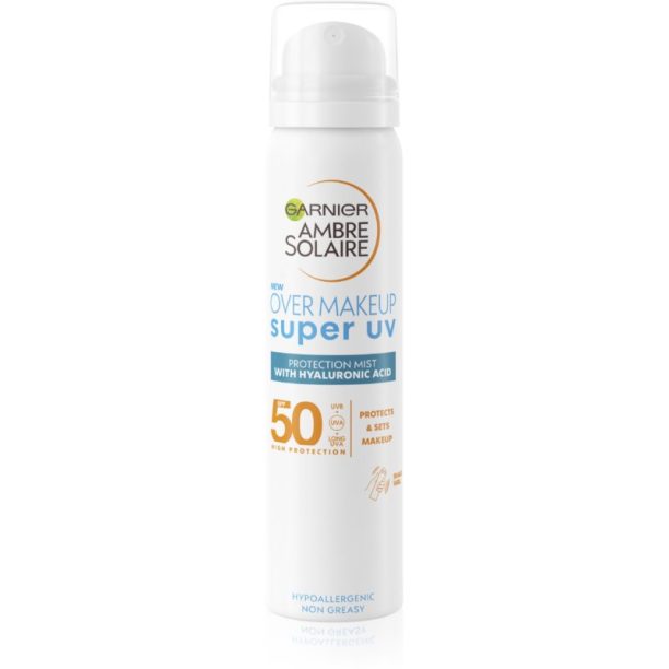 Garnier Ambre Solaire Super UV мъгла за лице с висока UV защита SPF 50 75 мл. на ниска цена