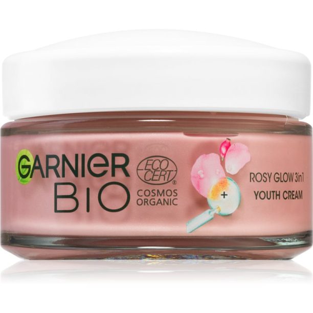 Garnier Bio Rosy Glow дневен крем 3 в 1 50 мл. на ниска цена