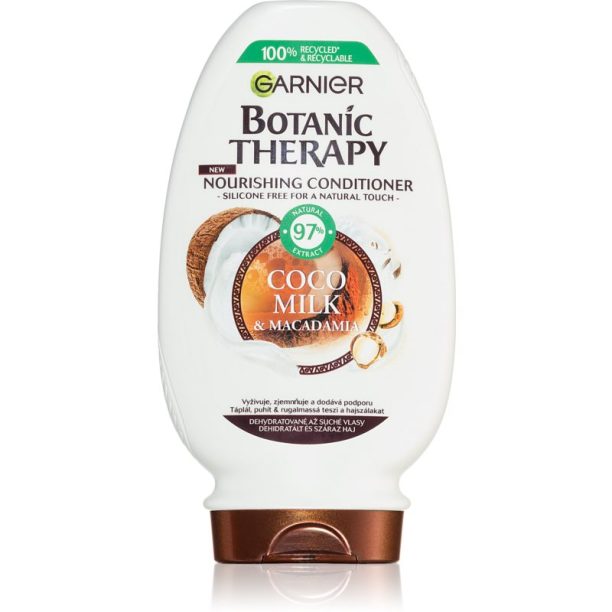 Garnier Botanic Therapy Coco Milk & Macadamia подхранва щбалсам за суха и груба коса 200 мл.