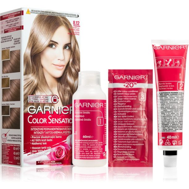 Garnier Color Sensation боя за коса цвят 8.12 Light Roseblonde