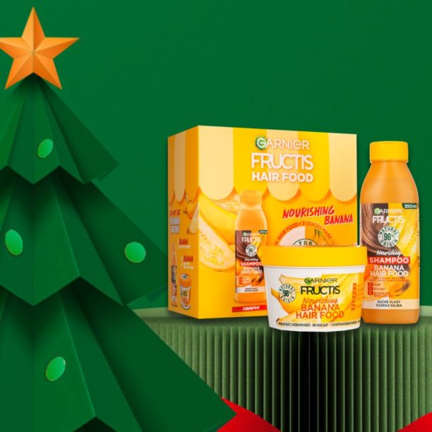 Fructis Banana Hair Food Garnier Fructis Banana Hair Food подаръчен комплект (за суха коса ) - оригинален продукт