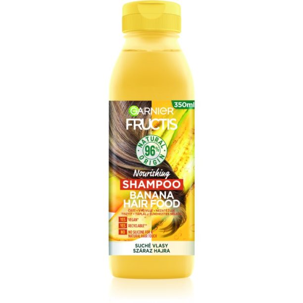 Garnier Fructis Banana Hair Food подхранващ шампоан за суха коса 350 мл.