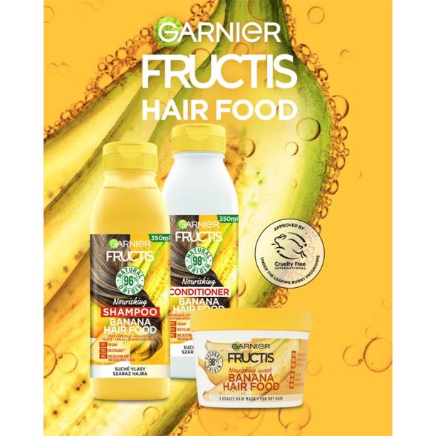 Garnier Fructis Banana Hair Food подхранваща маска за суха коса 390 мл. купи на топ цена