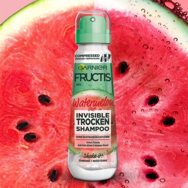 Garnier Fructis Watermelon сух шампоан със свеж плодов аромат 100 мл. на ниска цена