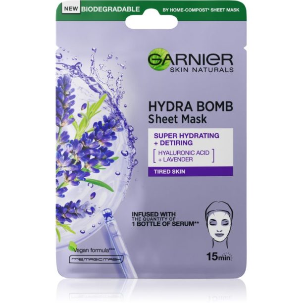 Garnier Hydra Bomb платнена маска с силно хидратиращ и подхранващ ефект 28 гр. на ниска цена