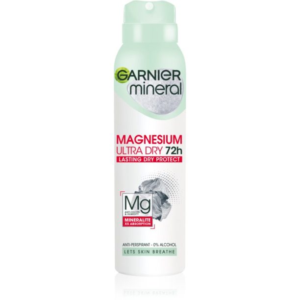 Garnier Mineral Magnesium Ultra Dry антиперспирант-спрей 150 мл.