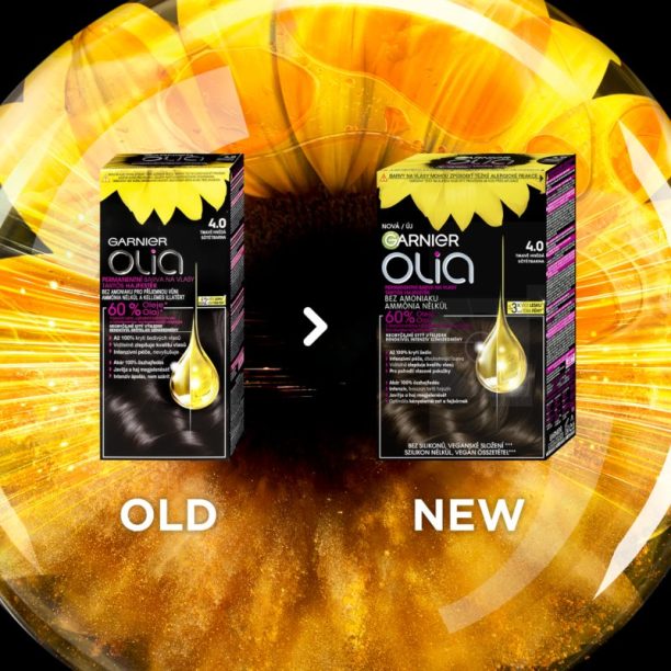 Garnier Olia Big Kit перманентната боя за коса цвят 2.0 Black Diamond на ниска цена