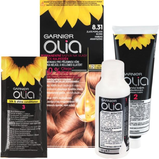 Garnier Olia боя за коса цвят 8.31 Golden Ashy Blonde на ниска цена