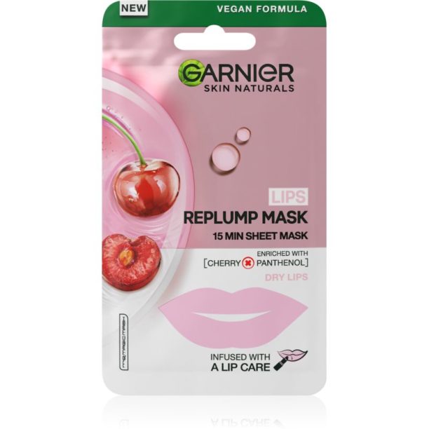 Garnier Skin Naturals Lips Replump Mask изпълваща маска за устни 5 гр. на ниска цена