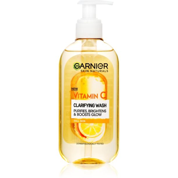 Garnier Skin Naturals Vitamin C озаряващ почистващ гел за лице 200 мл. на ниска цена