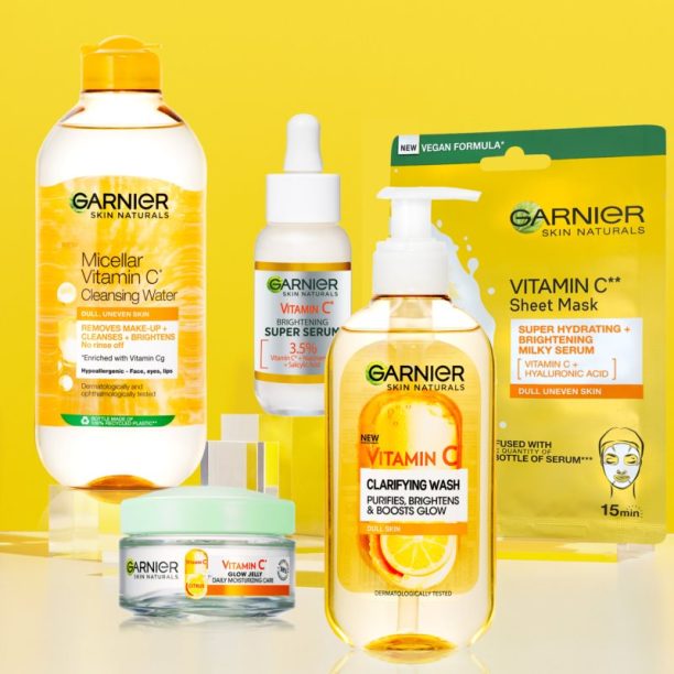 Garnier Skin Naturals Vitamin C платнена маска с озаряващ и хидратиращ ефект (с витамин С) купи на топ цена