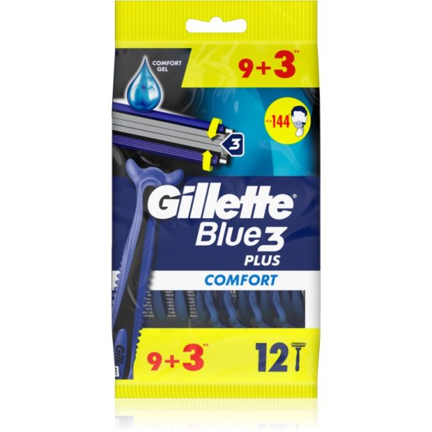 Gillette Blue 3 самобръсначки за еднократна употреба 12 бр. на ниска цена