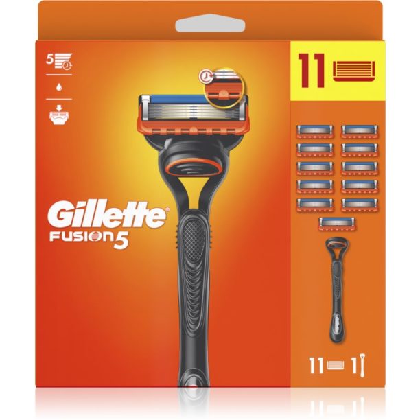 Gillette Fusion5 самобръсначка + резервни остриета 11 бр. на ниска цена