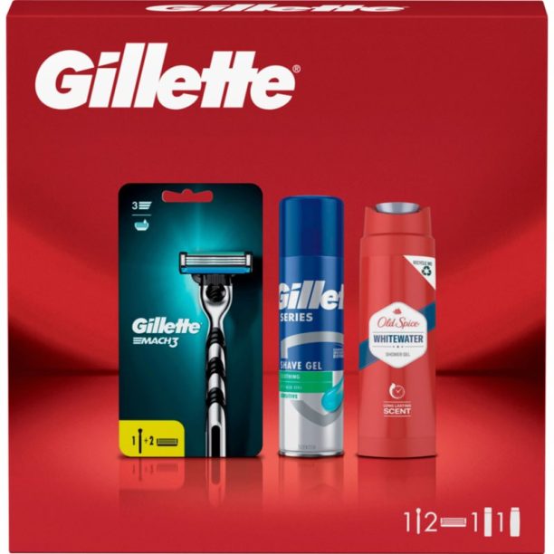 Gillette Mach3 Sensitive подаръчен комплект за мъже