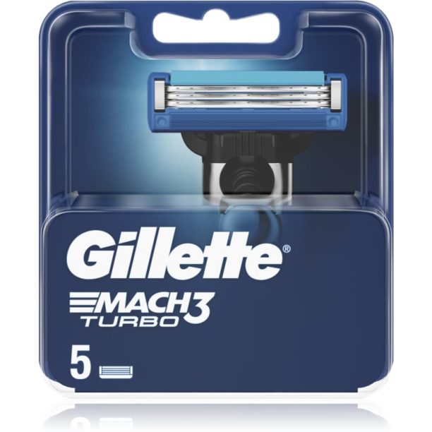 Gillette Mach3 Turbo сменяеми глави 5 бр. на ниска цена