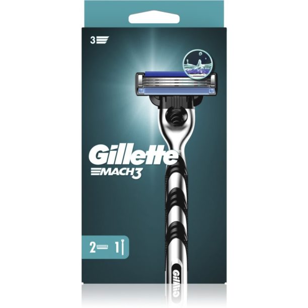 Gillette Mach3 самобръсначка +2 резервни глави на ниска цена