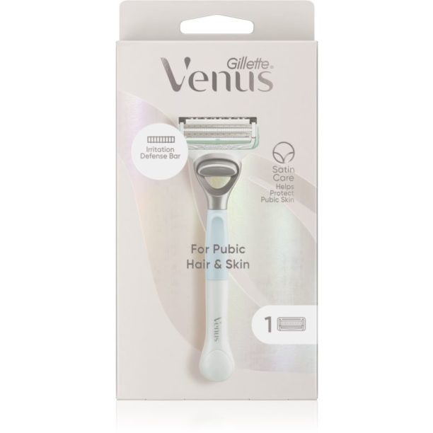 Gillette Venus Pubic Hair&Skin самобръсначка за оформяне на бикини линията + резервни глави 1 бр.