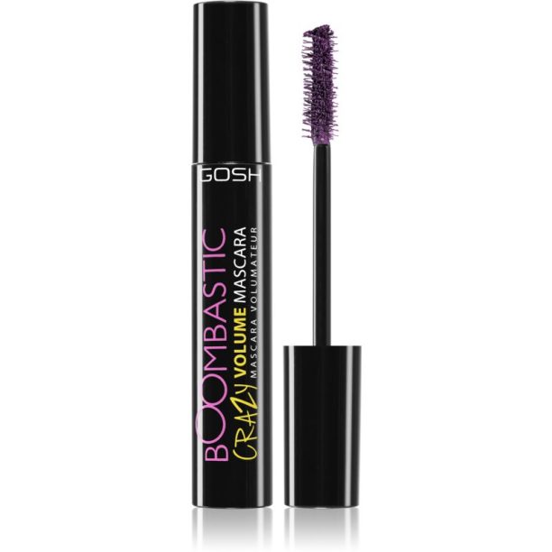 Gosh Boombastic спирала за обем и извиване на мигли цвят 006 Dusty Violet 13 мл.