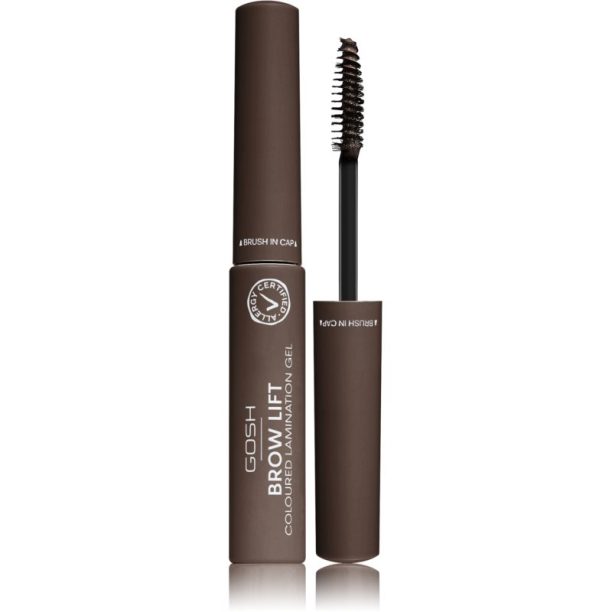 Gosh Brow Lift гел за оформяне на вежди цвят 002 Dark Brown 6 мл.