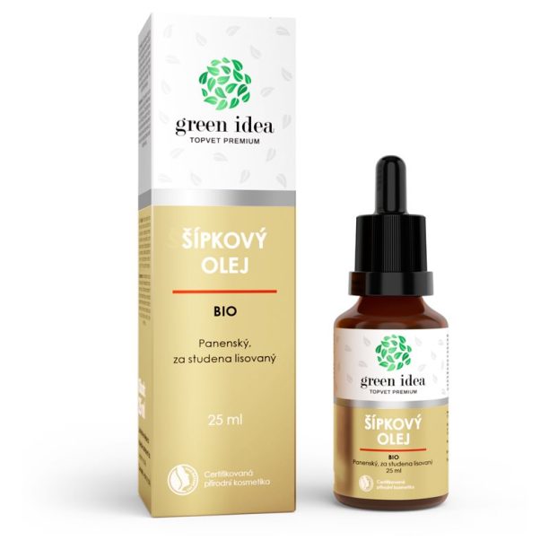 Green Idea Topvet Premium BIO rosehip oil шипково масло студено пресовано 25 мл.