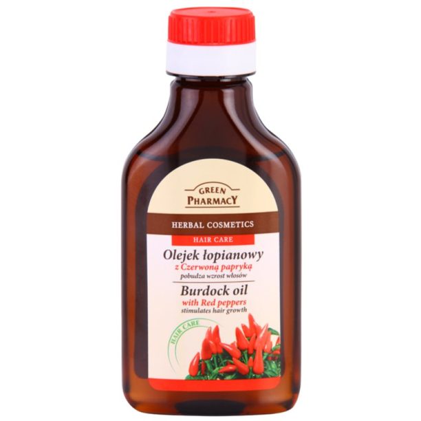 Green Pharmacy Hair Care Red Peppers масло от репей за стимулиране растежа на косата 100 мл.