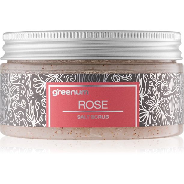 Greenum Salt Scrub скраб със сол за тяло с аромат Rose 320 гр.