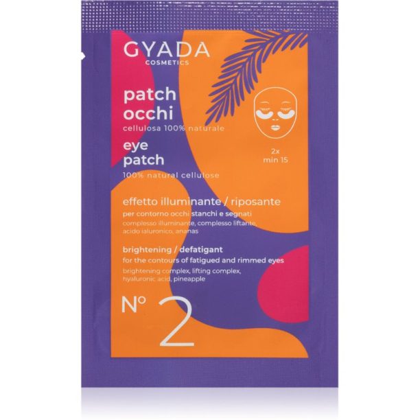 Gyada Cosmetics Brightener/Defatigant подмладяваща и озаряваща маска за околоочната област 5 мл.