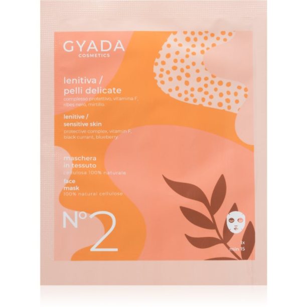 Gyada Cosmetics Soothing успокояваща платнена маска за чувствителна кожа на лицето 15 мл.