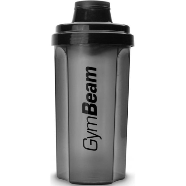 GymBeam Shaker 700 спортен шейкър боя Transparent Black 700 мл.