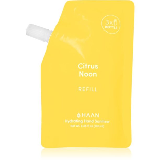 HAAN Hand Care Citrus Noon спрей за почистване на ръце с антибактериална добавка резервен пълнител 100 мл.