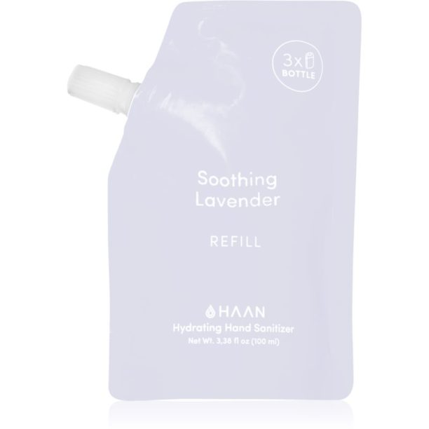 HAAN Hand Care Soothing Lavander спрей за почистване на ръце с антибактериална добавка резервен пълнител 100 мл.