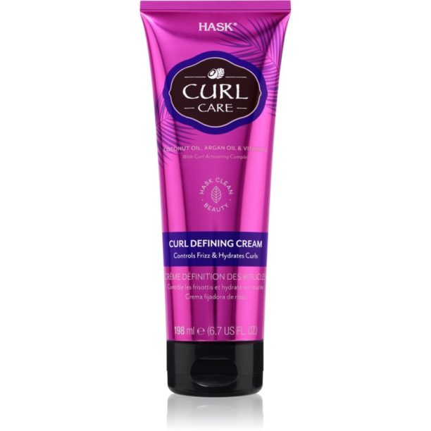 HASK Curl Care дефиниращ крем за чуплива и къдрава коса 198 мл.