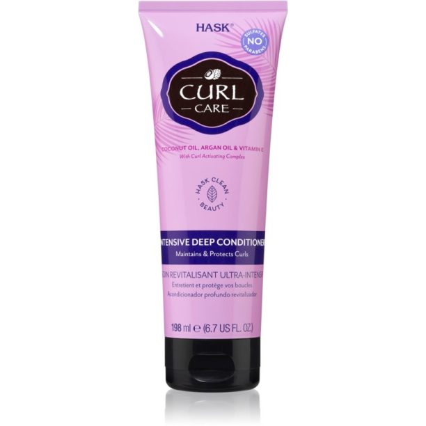 HASK Curl Care интензивен възстановяващ балсам за чуплива и къдрава коса 198 мл.