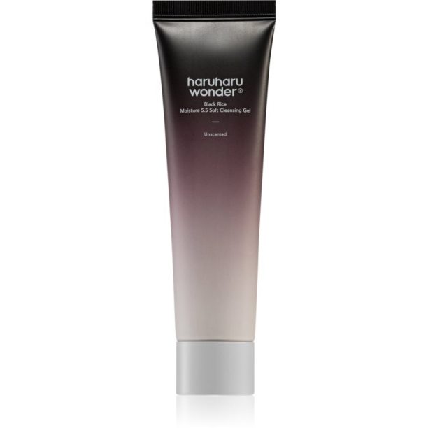 Haruharu Wonder Black Rice Moisture лек почистващ гел за чувствителна и нетолерантна кожа 100 мл.