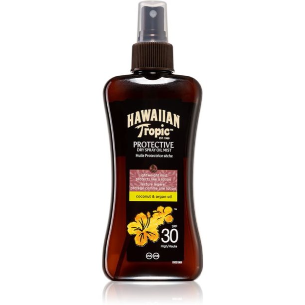 Hawaiian Tropic Protective прозрачна мъбла за слънчеви бани SPF 30 200 мл.