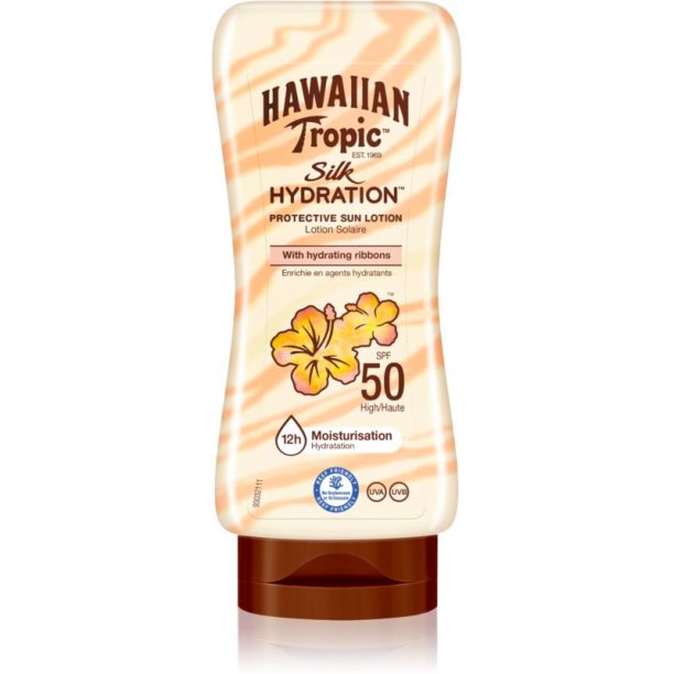 Hawaiian Tropic Silk Hydration SPF50 защитно мляко за загар 180 мл.