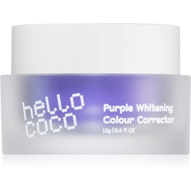 Hello Coco Purple Whitening Colour Corrector избелващ прах за отстраняване на петна 12 гр.