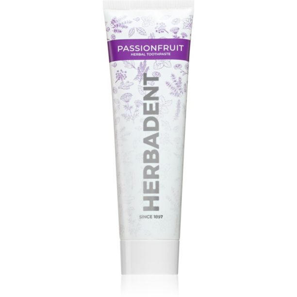 Herbadent Herbal Toothpaste Passionfruit билкова паста за зъби Passionfruit 75 гр.