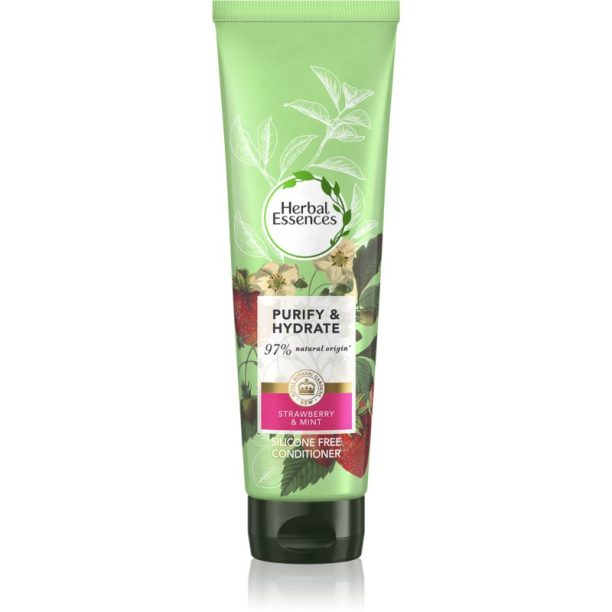 Herbal Essences 90% Natural Origin Clean балсам За коса Strawberry Mint 275 мл. на ниска цена