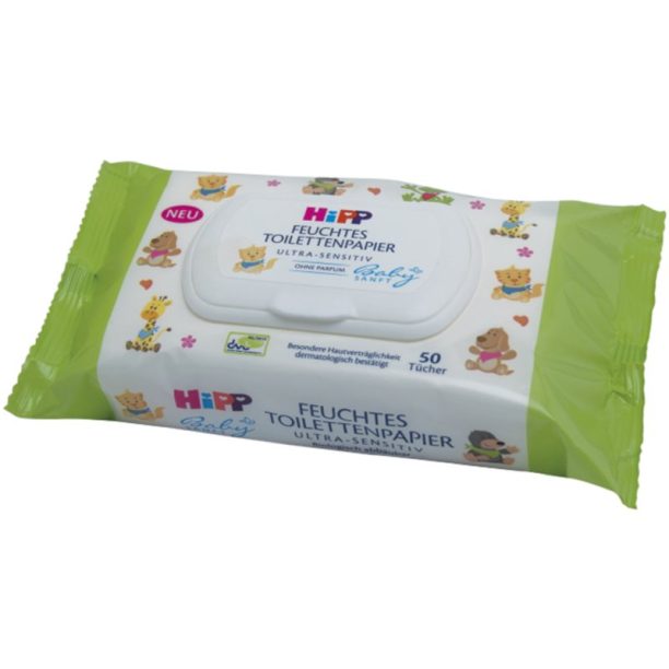 Hipp Babysanft Ultra Sensitive влажна тоалетна хартия 50 бр.