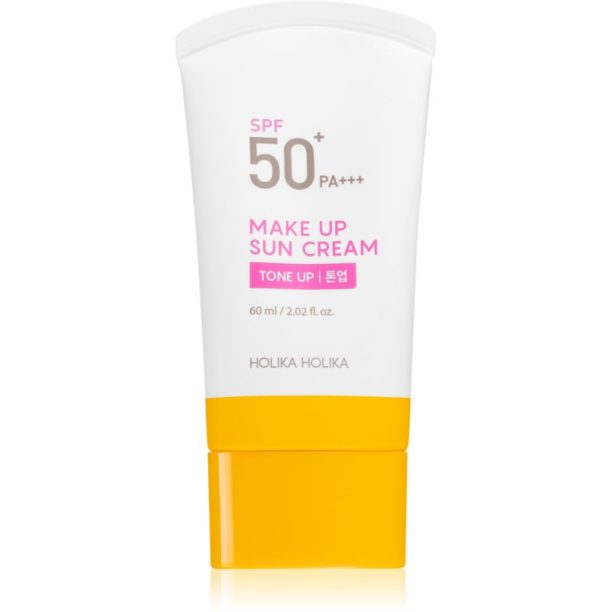 Holika Holika Make Up Sun Cream основа с нежен нюанс SPF 50+ 60 мл.