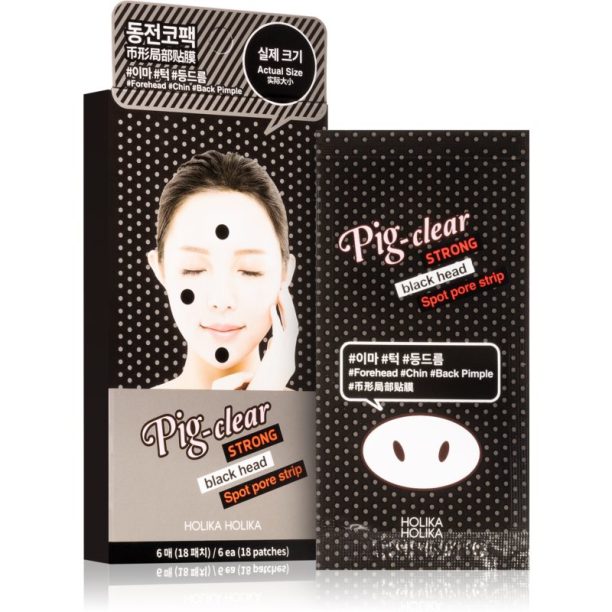 Holika Holika Pig Nose Strong почистваща лепенка против акне 6x3 бр.