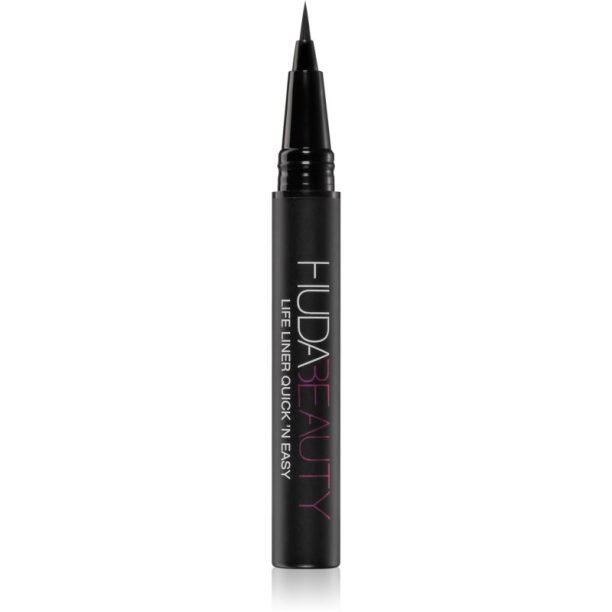 Huda Beauty Life Liner Quick N Easy прецизна течна очна линия цвят Very Vanta (Extreme Black) 0