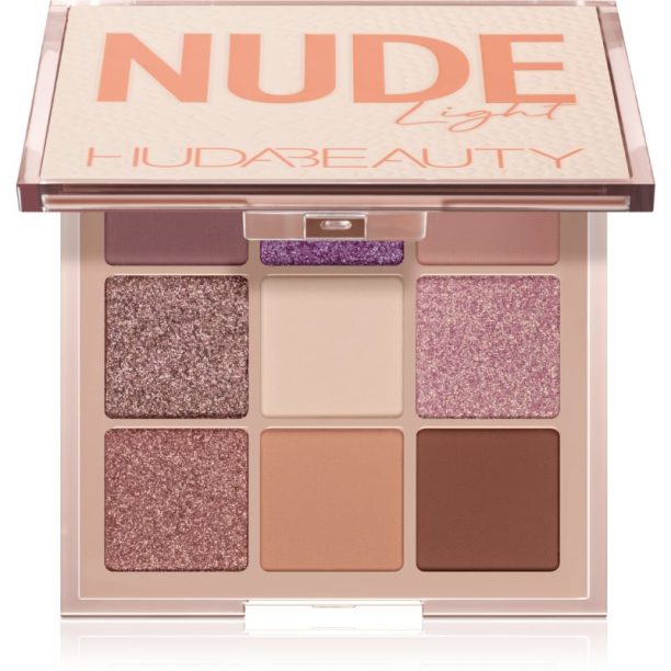 Huda Beauty Nude Obsessions палитра сенки за очи цвят Nude Light 34 гр.