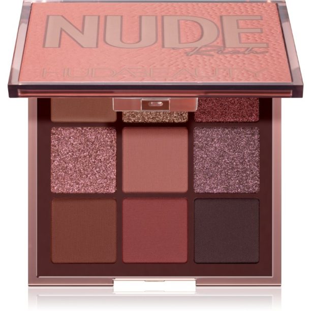 Huda Beauty Nude Obsessions палитра сенки за очи цвят Nude Rich 34 гр.