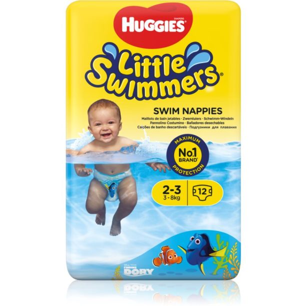 Huggies Little Swimmers 2-3 еднократни пелени за плуване 3-8 kg 12 бр.