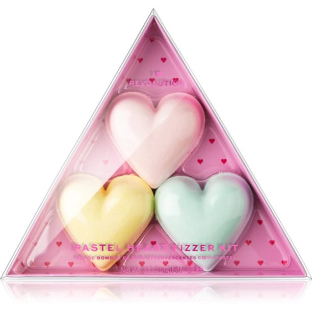 I Heart Revolution Fizzer Kit Pastel Heart комплект (за вана) за жени на ниска цена